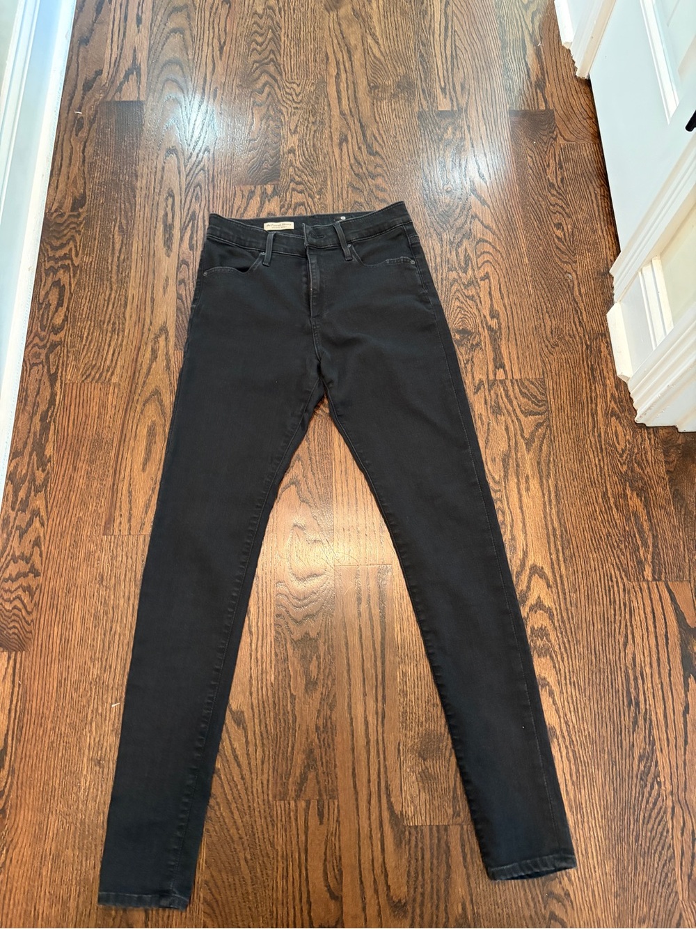AG Adriano Goldschmied Black Skinny High-Rise Jeans